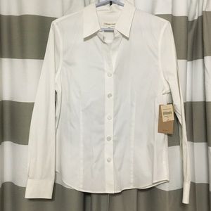 Coldwater Creek white blouse NWT